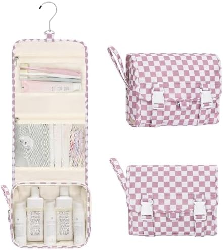 Relavel Small Hanging Toiletry Bag for Women, Portable Hanging Organizer by Relavel
