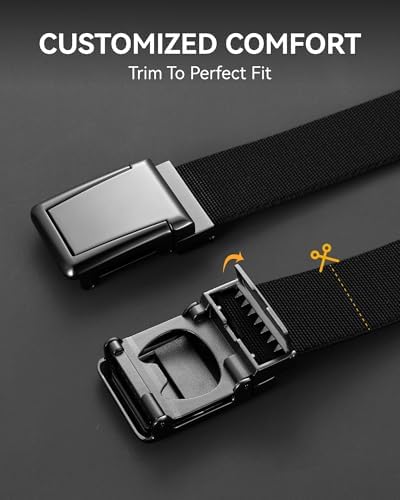 CHAOREN Tactical Belt Men - 1.5" Stretch Work Belt with Zinc Alloy Buckle - Image 4