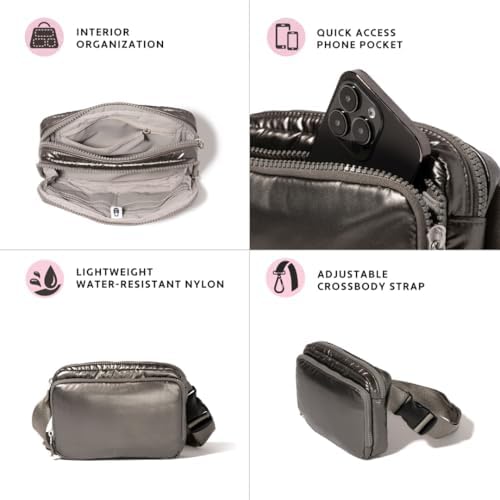 Baggallini Modern Belt Bag 5x8 Travel Fanny Pack Sling Bag Waistpack w/RFID Card Holder Water-resistant Crossbody Bag - Image 3