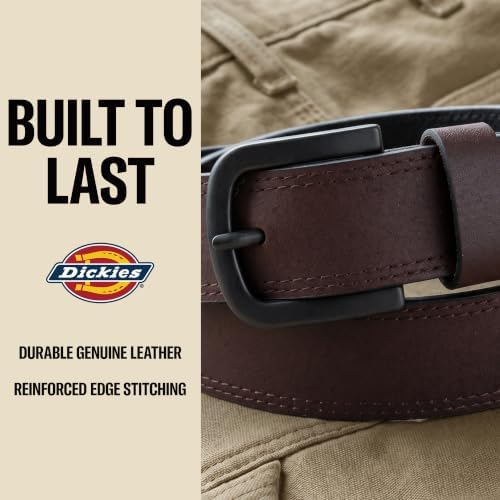 Dickies Men's Genuine Leather Work Casual Belt - Image 2