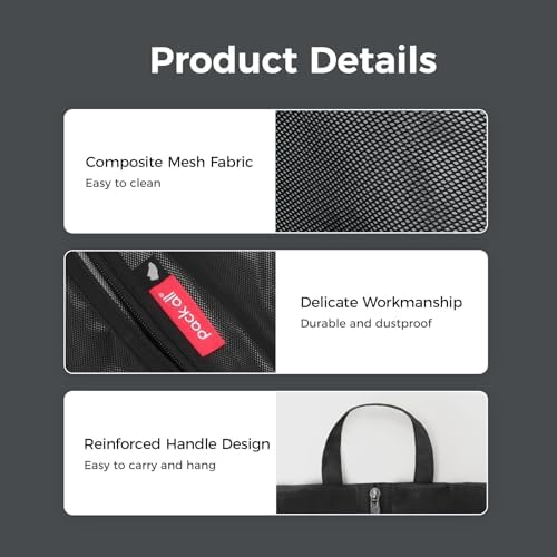 pack all Shoe Bag for Travel, Dual Pocket Shoe Pouch for Sports - Image 6