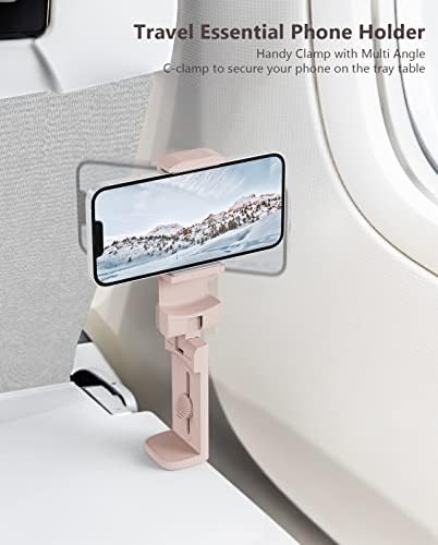 2PCS Airplane Phone Holder Mount, Plane Travel Essentials, Pink & Blue - Image 3