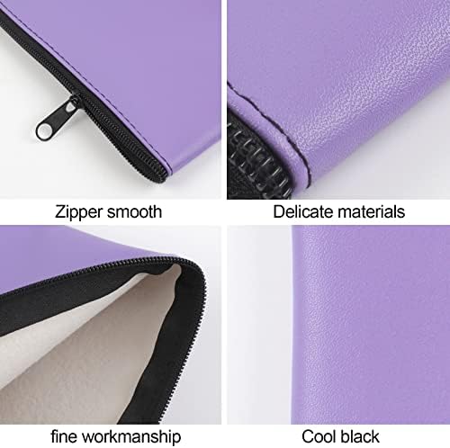 2 Pieces Money Bags with Zipper, 11x6.1 inch Money Pouch, Bank Bag, Cash Bag, Check Wallet, Cosmetics(Purple) - Image 4