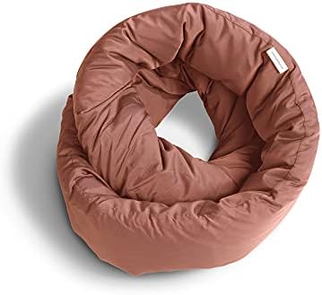 Huzi Infinity Pillow - Home Travel Soft Neck Scarf Support Sleep (Terracotta) by Huzi-InfinityTravel