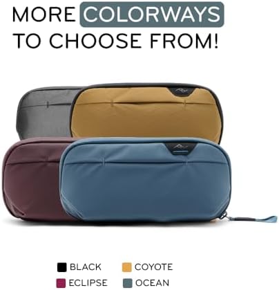 Peak Design Small Wash Pouch, Ocean, Weatherproof Travel Toiletry Bag, Upright or Hanging with Pockets, Magnetic Toothbrush Pocket, Wide UltraZip Opening, Toiletry Bag for Men and Women - Image 7