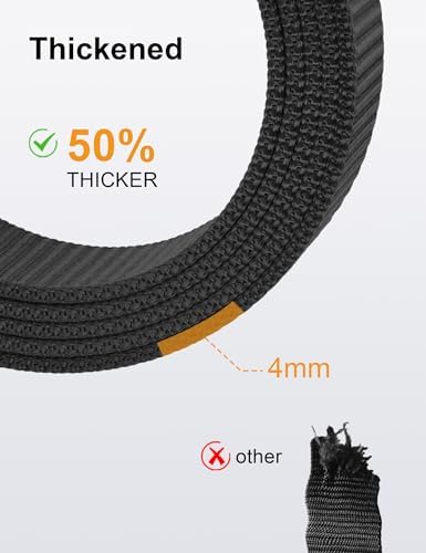 JUKMO Men's 1.5" Nylon Ratchet Casual Belt for Jeans - Image 5