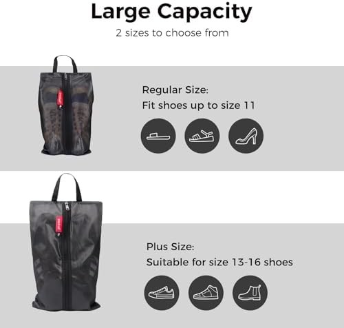 pack all Shoe Bag for Travel, Dual Pocket Shoe Pouch for Sports - Image 5