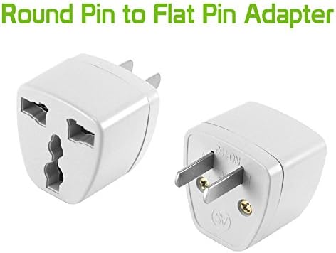 Cellet Universal Travel Adapter: Seamless Plug Conversion for International Travelers AC Wall Power Adapter to Convert China, UK, AU, EU & Other Plugs to US, Mexico, Canada Plug (2PACK) (Type-A) - Image 5
