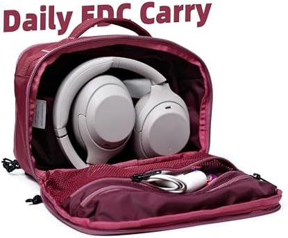 Accessories Bag & Tech Pouch | Organizer for Cables, Electronics & Everyday Essentials, Water-Repellent, Dual-Sided Padded - Image 6