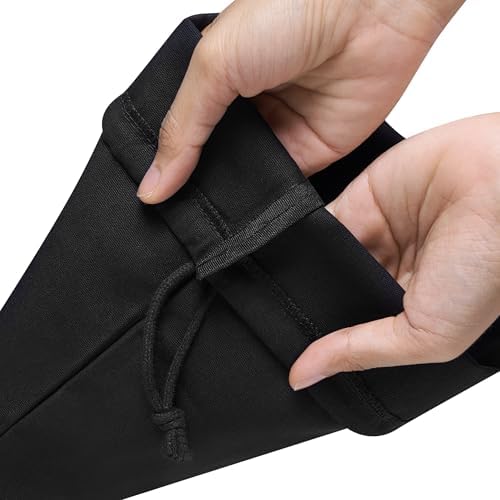 Heavy Duty Cotton Drawstring Bags 4-Pack - 270 GSM Thick Cloth Pouches for Gifts, Travel, Dice, Jewelry, Laundry - Double Drawstring (Rustic Black, 14 x 17 Inches) - Image 4