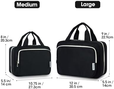 Narwey Travel Toiletry Bag for Women, Large Hanging Makeup Organizer Bag - Image 2