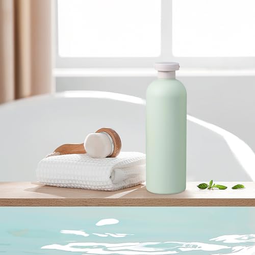 13.5 oz Plastic Travel Shampoo Bottles, Refillable Flip Cap Squeeze Bottles for Toiletries, Large Leakage-proof Travel Shampoo and Conditioner Container (Blue and Green) - Image 5