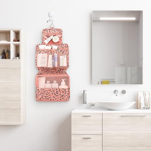 Mossio Hanging Toiletry Bag with Sturdy Hook - Large Portable Cosmetic Makeup Travel Organizer for Men & Women - Image 6