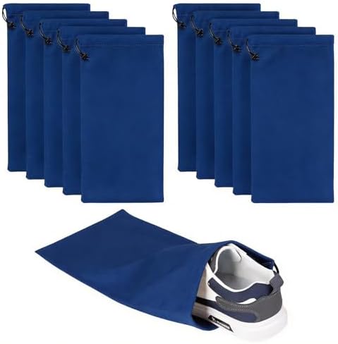 10 Pcs Single Shoe Bags for Travel, Dustproof Drawstring Travel Shoe Bag by CARPDIM