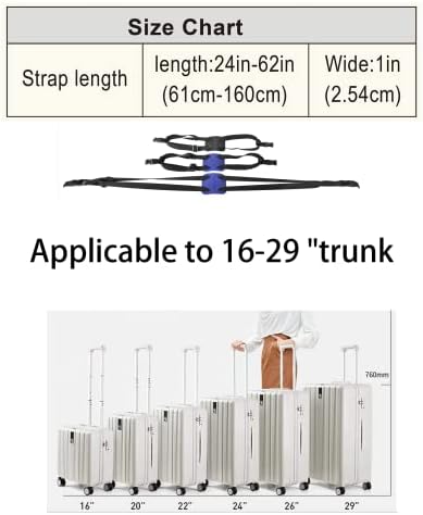 Luggage Bungee Strap，Luggage Straps Bag Bungees for Add a Bag Easy to Travel Suitcase Elastic Strap Belt（2-Pack-Grey） - Image 4