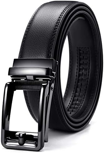 CHAOREN Click Belt Men - 1 3/8" Leather Ratchet Belt for Dress Casual by CHAOREN