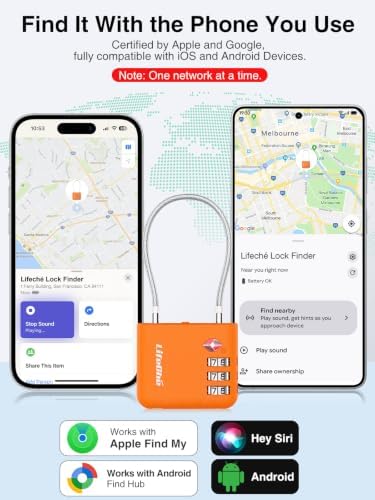 TSA Luggage Combination Lock with Apple Find My & Google Find Hub - Image 2