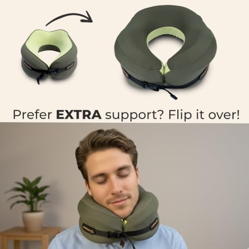 Ergonomic Travel Neck Pillow for Airplanes & Cars, Large - Image 6