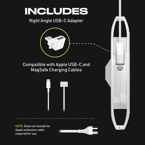 Fuse Reel Side Winder MacBook Charger Organizer Compatible with USB-C and MagSafe Apple Adapter - Travel Essential and Desk Cord Case and Cable Management for MacBook Pro Laptop Adapter - Image 2