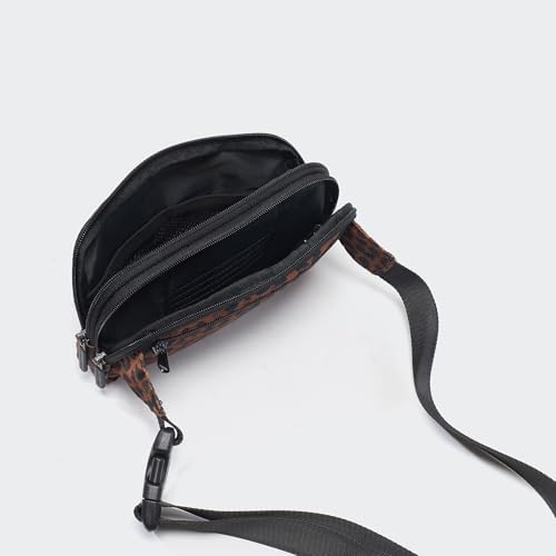 Pander Nylon Fanny Pack Belt Bag for Women with 5 Zipper Pockets - Image 6