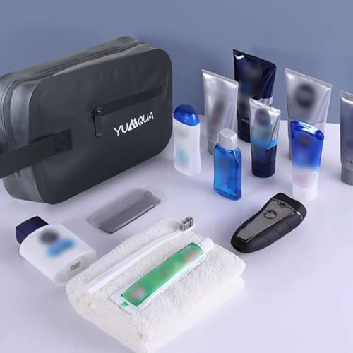 YUMQUA Mens Waterproof Toiletry Bag Dopp Kit for Travel Sport Gym Bathroom - Image 6