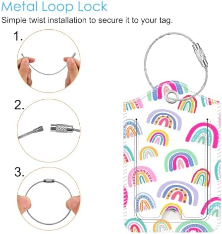 Fintie Luggage Tags Privacy Cover ID Label for Travel Bag Suitcase - Image 3