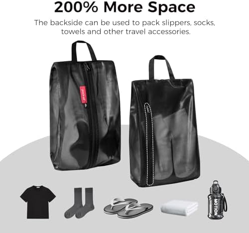 pack all Shoe Bag for Travel, Dual Pocket Shoe Pouch for Sports - Image 3