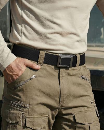 CHAOREN Tactical Belt Men - 1.5" Stretch Work Belt with Zinc Alloy Buckle - Image 3