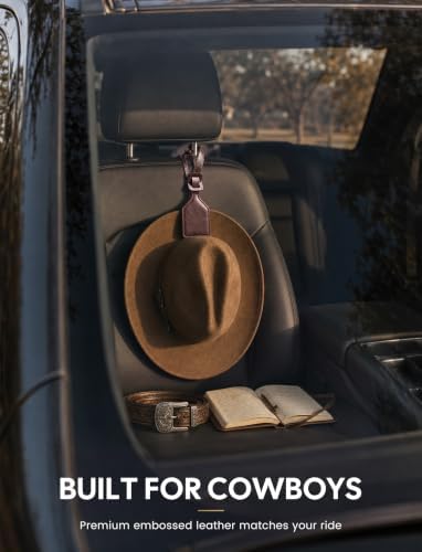 Niveaya Magnetic Cowboy Hat Holder for Truck & Car, Keep Shape, Ranch Brown - Image 6