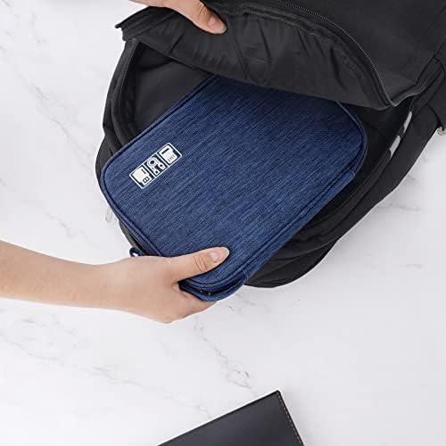 Electronic Organizer Travel Universal Cable Organizer Electronics Accessories Bag for Cable, Charger, Phone, USB, SD Card,1Pack - Image 7