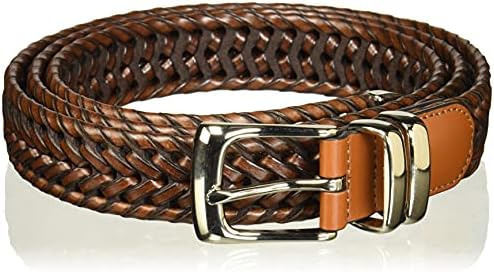 Perry Ellis Men's Portfolio Braided Leather Belt - Image 2