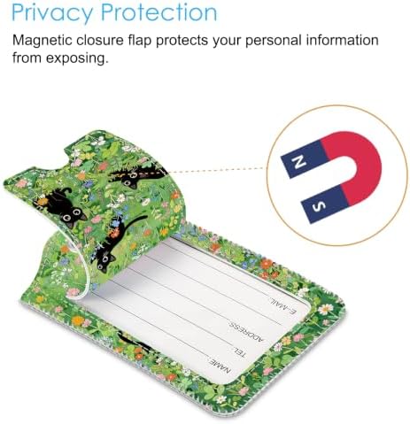 Fintie Luggage Tags Privacy Cover ID Label for Travel Bag Suitcase - Image 3