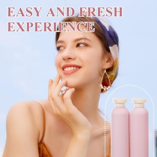 ASEVAT Plastic Leak Proof Travel Bottles for Toiletries, TSA Approved Travel Size Containers, Squeeze Bottles Refillable for Shampoo, Lotion & Body Wash (Blue+Pink+Green, 10 oz) - Image 5