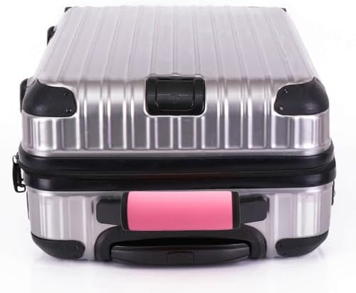 Neoprene Luggage Handle Wraps for Traveling Bright Color Luggage Tags|Handle Wraps|Handle Covers (Light Pink) - Image 4
