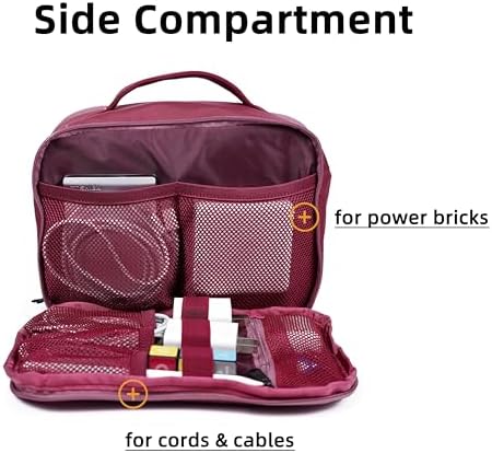 Accessories Bag & Tech Pouch | Organizer for Cables, Electronics & Everyday Essentials, Water-Repellent, Dual-Sided Padded - Image 3