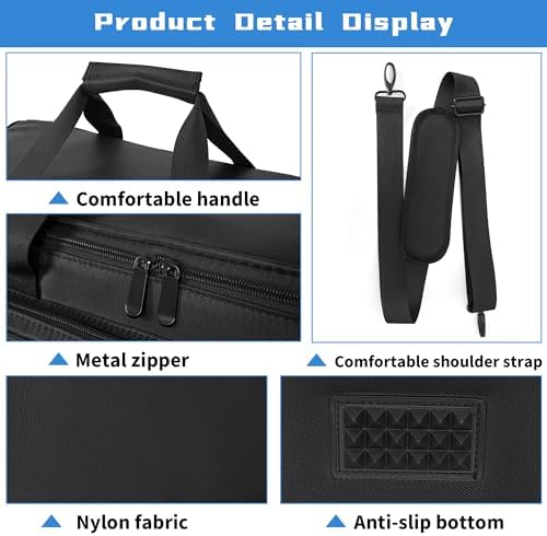 AKOZLIN Extra Large Travel Gig Band Cable File Bag 30"x11"x14.5" Dividers - Image 4