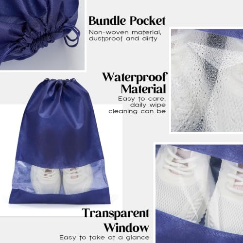 Shappy 50 Pcs Colorful Shoe Bags for Travel Storage - Image 3