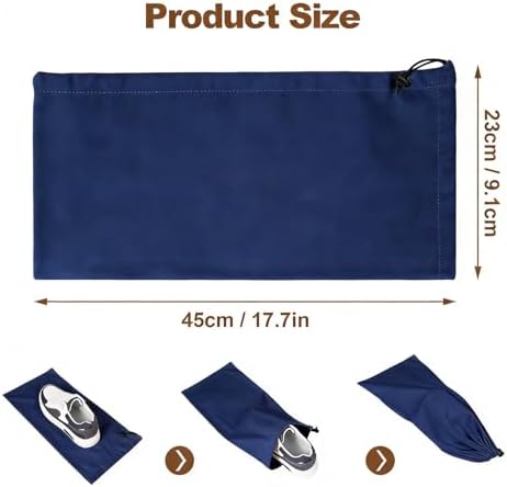 10 Pcs Single Shoe Bags for Travel, Dustproof Drawstring Travel Shoe Bag - Image 4