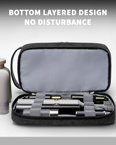 ZOMFELT Toiletry Bag for Men, Dual Layers Canvas Travel Toiletries Bag - Image 2