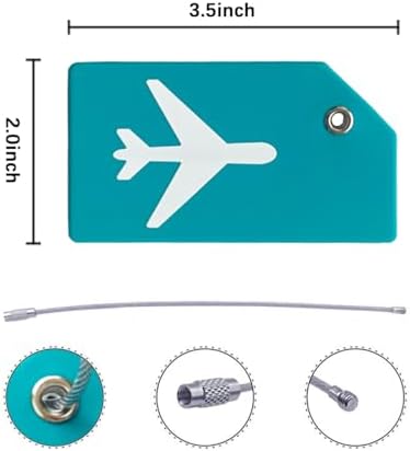 5Pack Silicone Luggage Tag with Name ID Card Perfect to Quickly Spot Luggage Suitcase by Ovener - Image 3