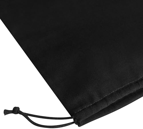Heavy Duty Cotton Drawstring Bags 4-Pack - 270 GSM Thick Cloth Pouches for Gifts, Travel, Dice, Jewelry, Laundry - Double Drawstring (Rustic Black, 14 x 17 Inches) - Image 6