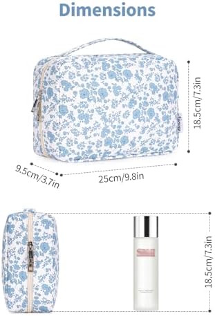 Narwey Hanging Travel Toiletry Bag for Women, Travel Makeup Organizer Bag - Image 4