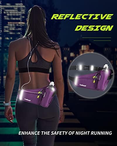 Labeol Running Belt, Waterproof Hydration Belt with Water Bottle Holder - Image 3