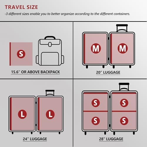 Travel Vacuum Bags for Clothing with Cordless Pump 21 Combo, Black - Image 3