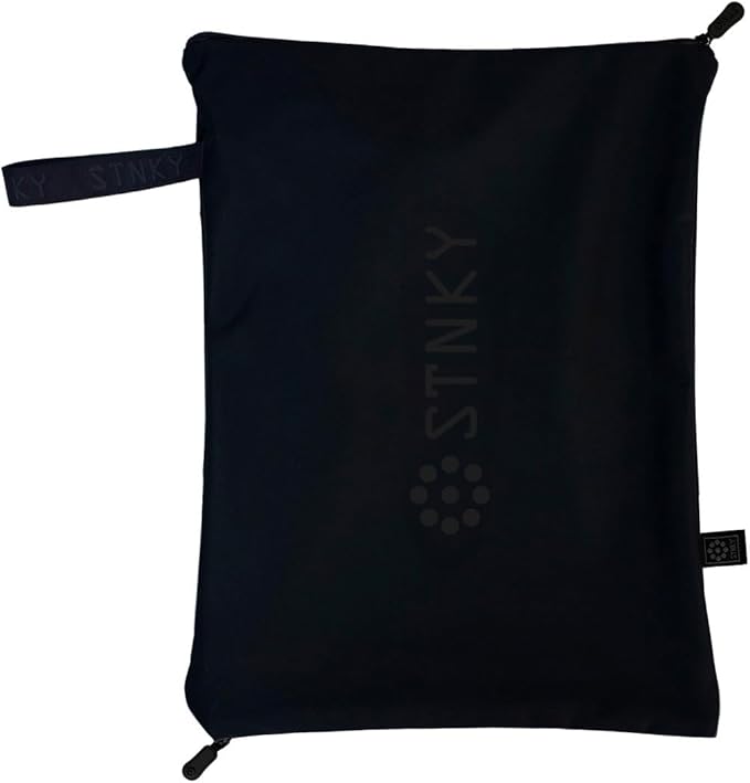 STNKY Bag Pro - Laundry Bags With Zips, Handles and Internal Mesh Bag for Travel, Yoga, Healthcare, Gym Kit, Laundry (Standard, Black)