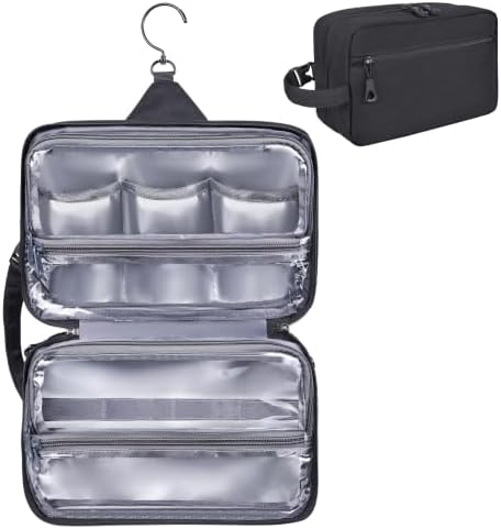 Hanging Toiletry Shower Bag, Mens Hygiene Bag for Travel Gym Business by HILOMON