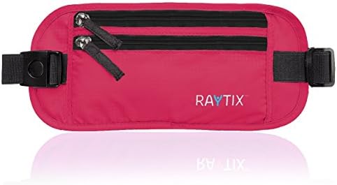 Money Belt For Travel Wallet Belt Passport Holder Travel Pouch to Protect You With RFID Transmissions –Secure, Hidden by Raytix