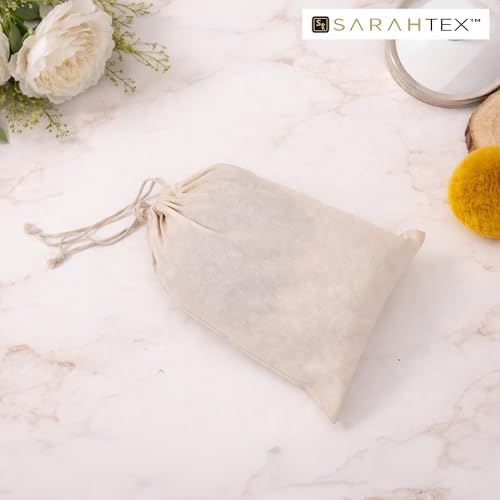 12" x 16" Premium 100% Cotton Drawstring Bags 12 Pack, 140 GSM Large Cotton Storage Bags for Clothing, Shoes, Travel, Laundry, Gift Packaging, Wedding Favor Bags, Eco Friendly Reusable Pouches - Image 3