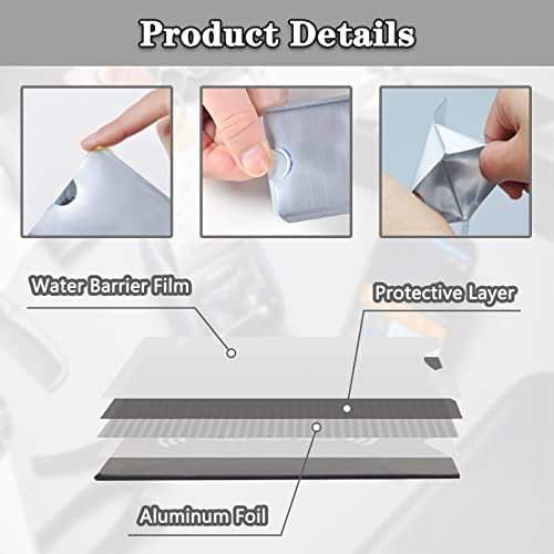 RFID Blocking Sleeves - RFID Card Holder Credit Card Protector for Identity Theft Protection (20) - Image 3
