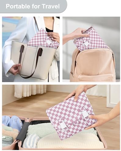 Relavel Small Hanging Toiletry Bag for Women, Portable Hanging Organizer - Image 5